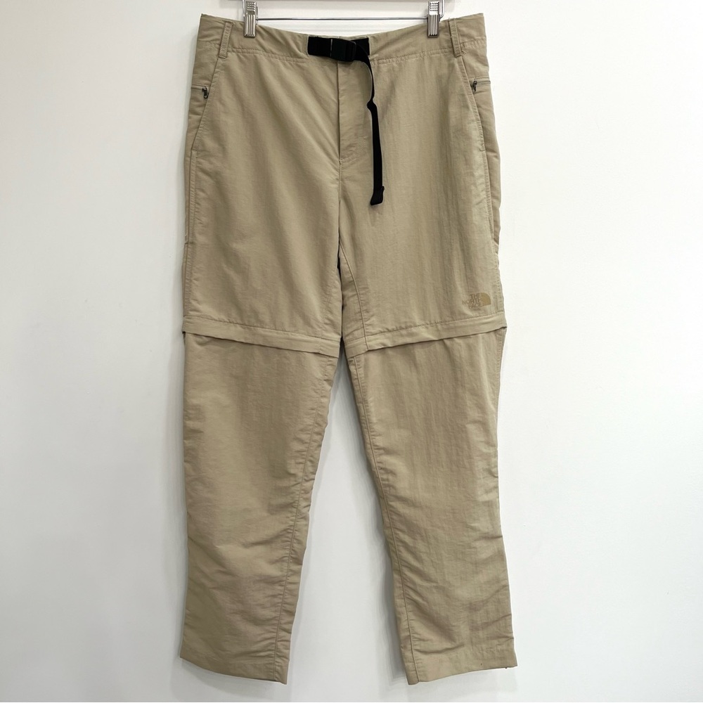 The North Face Men's Convertible Trail Hiking Pants Zip Off Shorts Tan Size 34